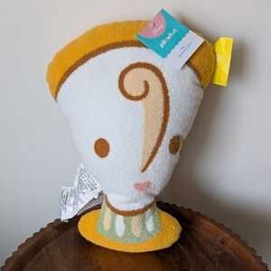 NWT  Disney Chip Beauty and The Beast Decorative Pillow Target Pillowfort Knit